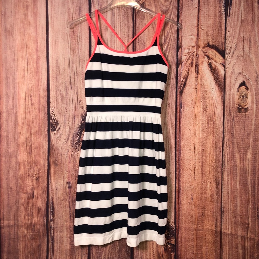 Atmosphere Racerback Nautical Striped Spaghetti Strap Dress